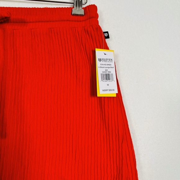 NEW Eleven by Venus Williams Candy Red In Bloom Lounge Shorts Size Medium - Picture 2 of 8